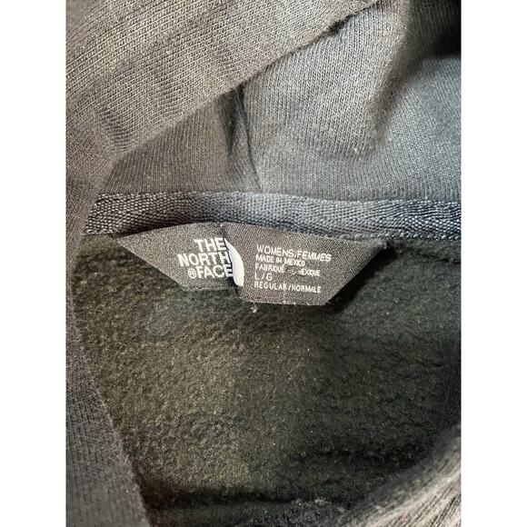 The North Face Womens Large Black Pullover Hoodie Long Sleeve Sweatshirt Pocket - Picture 6 of 9